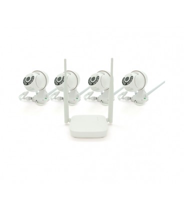 Комплект видеонаблюдения WIFI -PTZ Outdoor 009-4-2MP Pipo (4 уличных камеры, кабеля, блок питания, видеорегистратор APP-Xmeye)