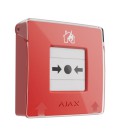 Беспроводная настенная кнопка для активации пожарной тревоги вручную Ajax ManualCallPoint Red