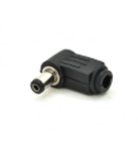 Разъем питания DC (D 5,5x2,1мм) 90° (черный) под пайку, Q250