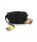 Кабель для камер видеонаблюдения Ritar BNC+DC 20m до 5МР AHD/CVI/TVI/CVBS черный
