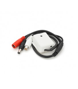 Микрофон для IP камер и видеорегистраторов. Питание DC 9-12V. Радиус действия 150 м. Выход RCA.