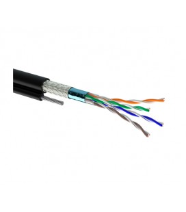 Кабель Одескабель КППЭОт-ВП (100) 4*2*0,51 (SF/UTP-cat.5E), СU, изоляция ПЭ, экр., с трос. 4*0,5 для нар. раб., 305