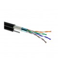 Кабель Одескабель КППЭОт-ВП (100) 4*2*0,51 (SF/UTP-cat.5E), СU, изоляция ПЭ, экр., с трос. 4*0,5 для нар. раб., 500