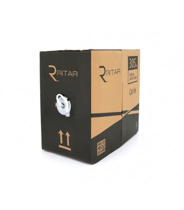 Кабель КВПЭ FTP-cat.6 (4*2*0.56), Ritar , (CU), для внутр. работ, 305м, White, Corton BOX, Q2