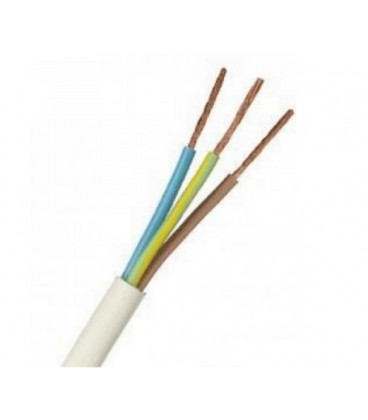 Кабель Одескабель ПВСн 2*2,5+1*2,5 белый, цена за метр