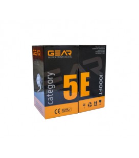 Кабель витая пара GEAR UTP 4x2x0,51 Cat5E, CU Premium, для внутренних работ, 305m