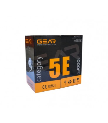 Кабель витая пара GEAR UTP 4x2x0,51 Cat5E, CU Premium, для внутренних работ, 305m