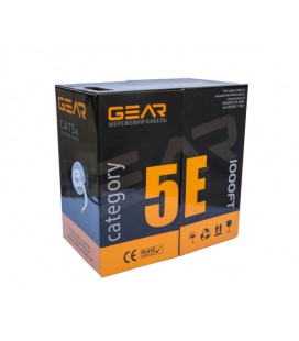 Кабель витая пара GEAR UTP 4x2x0,51 Cat5E, CU, для внутренних работ, 305m