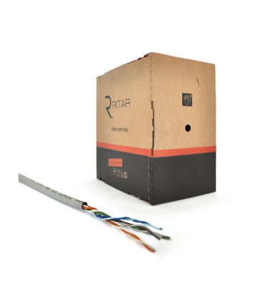 Кабель RITAR КПВ-ВП 4*2*0,51 (UTP-cat.5E), CU, оболочка ПВХ, для внутр. работ, 305м.