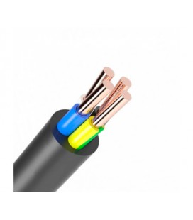 Кабель Одескабель ВВГ 4*6 (ож) -0,66 цена за метр бухта 100 м. черный