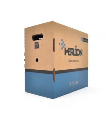 Кабель MERLION КПП-ВП 4*2*0,48 (UTP-cat.5E), СU, оболочка ПЭ, для нар. работ, 305 м.