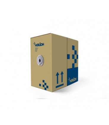 Кабель КВПЭИ (100) 4*2*0,50 (FTP-cat.5E), MERLION, CU, экран., для внутр. работ, 305 м, White, Q2