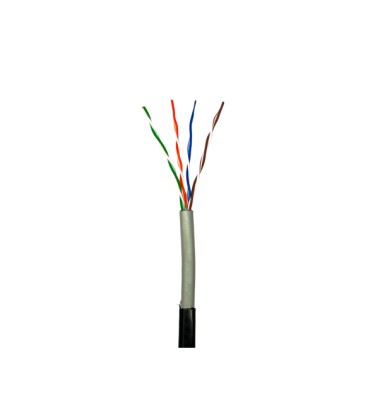 Кабель витая пара GEAR UTP 4x2x0,51 Cat5E, CCA, PVC+PE, для наружных работ, черный, 305m