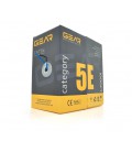 Кабель витая пара GEAR FTP 4x2x0,51 Cat5E, CCA Premium, для внутренних работ, синий, 305m