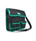Сумка для монтажных инструментов TUOSEN, 8 кармашков, черно-зеленая