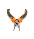 Длинногубцы изогнутые, серо-оранжевые ручки, 125мм, 55гр