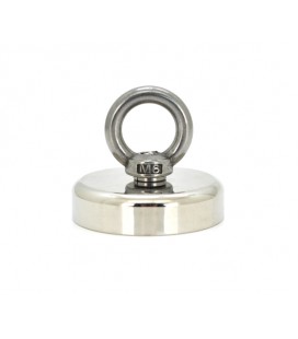 Магнит с кольцом D60, натяжение 0-120 кг