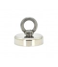 Магнит с кольцом D60, натяжение 0-120 кг