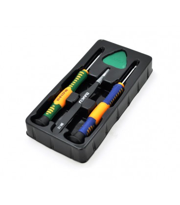 Набор инструментов BAKKU BK-7290-E (2 отвертки, пинцет, медиатор), Blister-box