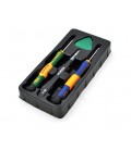 Набор инструментов BAKKU BK-7290-E (2 отвертки, пинцет, медиатор), Blister-box