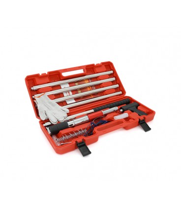 Пистолет строительно-монтажный YT-020210, для гвоздей диаметром 8,5 мм, пластиковый наконечник, чемодан, Black