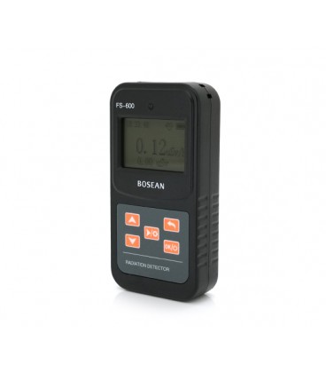 Дозиметр-радиометр Bosean FS-600, счетчик Гейгера, измеритель бытовой радиации с аккумулятором, Black