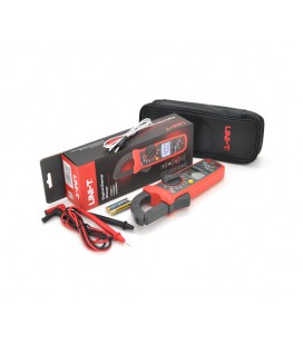 Токоизмерительные клещи UNI-T UT202+ Измерения: A (AC), V (AC/DC), Ω, C, °C/°F (NCV, True RMS). Функции: Data Hold, Min/Max, REL