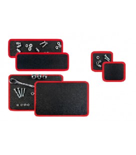 Набор ковриков магнитных для монтажных инструментов 3в1, 110*345мм, 260*345мм, 117*117мм, черный/красный