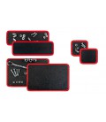 Набор ковриков магнитных для монтажных инструментов 3в1, 110*345мм, 260*345мм, 117*117мм, черный/красный