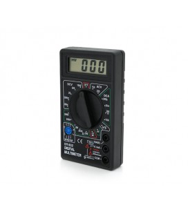 Мультиметр DT-832. Измерения: V, A, Ω. Функции: hFE, прозвонка, тест диодов, проверка транзисторов.