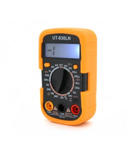 Мультиметр UK-830LN. Измерения: V, A, Ω. Функции: прозвонка, тест диодов, тест транзисторов.