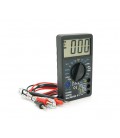 Мультиметр DT-700C. Измерения: V, A, Ω, °C. Функции: прозвонка, проверка диодов. Габариты: 129х70х28 мм. Вес: 120 г (с батареей)