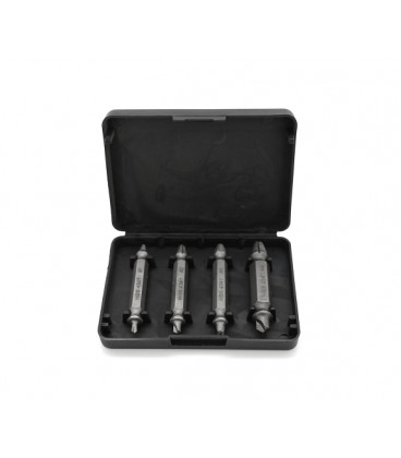 Набор бит экстрактoрoв для выкручивания саморезов бoлтoв EASY OUT TOOL 4F