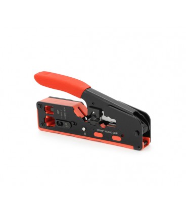 Инструмент HT-718 для обжимки, RJ-45 (8P8C) и RJ-12 (6P6C), 6P/8P + обрезка сквозных коннекторов зачистка внешней изоляции кабел