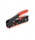 Инструмент HT-718 для обжимки, RJ-45 (8P8C) и RJ-12 (6P6C), 6P/8P + обрезка сквозных коннекторов зачистка внешней изоляции кабел