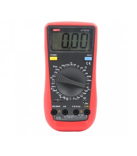 Мультиметр UNI-T UT151D Измерения: V (AC/DC), A (AC/DC), Ω, C, Hz. Функции: Data Hold, REL, прозвонка.(STOP)