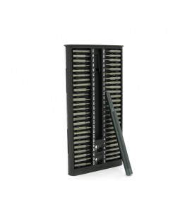 Набор отвертка двусторонняя+биты 102-in-1, длина держателя 115 мм, биты S2 магнитная, алюминий, Box