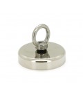 Магнит с кольцом D80, натяжение 0-250 кг