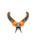 Круглогубцы VOLTRONIC, серо-оранжевые ручки, 125мм, 55гр