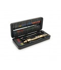 Набор SW-80022 Электро отвертка +биты 50+ лопатка+ пинцет+удлинитель, длина держателя 115 мм, биты S2 магнитная, алюминий, USB к