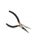 Длинногубцы, черные ручки 130х22мм, 82гр