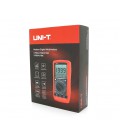 Мультиметр UNI-T UT58C Измерения: V (AC/DC), A (AC/DC), Ω, C, °C/°F. Функции: Data Hold, прозвонка, тест диодов/транзисторов.