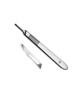 Скальпель из нержавеющей стали №3 + лезвие №12