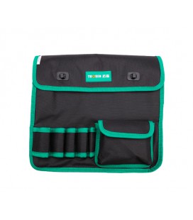 Сумка на пояс для монтажных инструментов TUOSEN, 5 кармашков, черно-зеленая