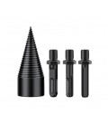 Сверло коническое для раскалывания дерева YOSO D32-90мм 3 насадки в комплекте (SDS,SDS+,6-угольник)