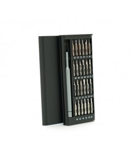 Набор отвертка+биты 24-in-1, длина держателя 115 мм, зажим CRV, алюминий, Box