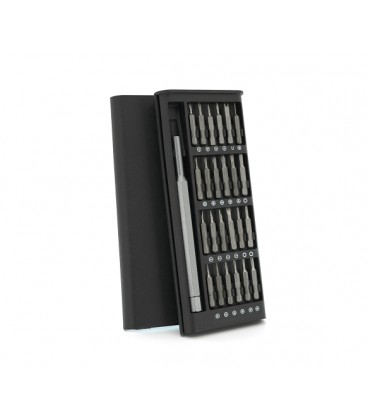 Набор отвертка+биты 24-in-1, длина держателя 115 мм, бита S2 с зажимом, аллюминий, Box