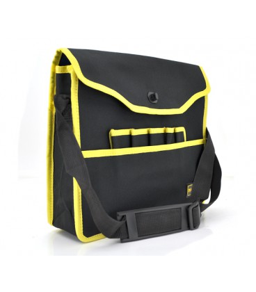 Сумка для монтажных инструментов, черная с желтой вставкой