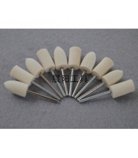 Набор для полировки камня, 10 шт в наборе, диаметр хвостиков 2,35мм, материал шерсть