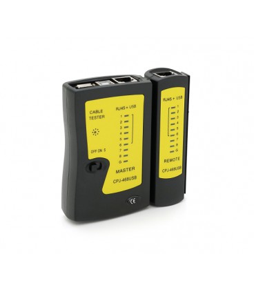 Кабельный тестер Merlion NSHL468U, RJ-45 + USB